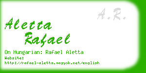 aletta rafael business card